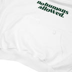 No Humans Allowed Graphic Batwing Hoodie