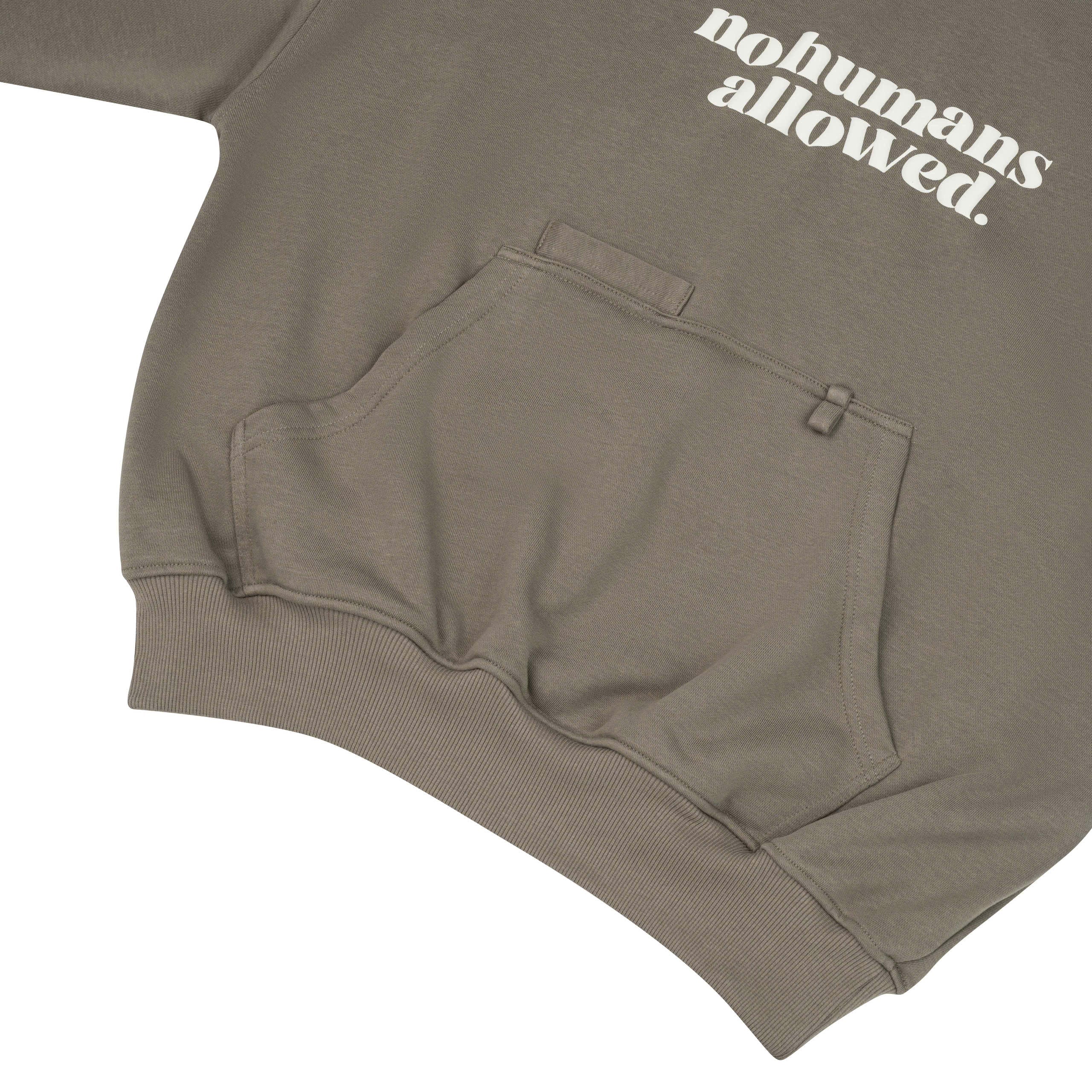 No Humans Allowed Graphic Batwing Hoodie