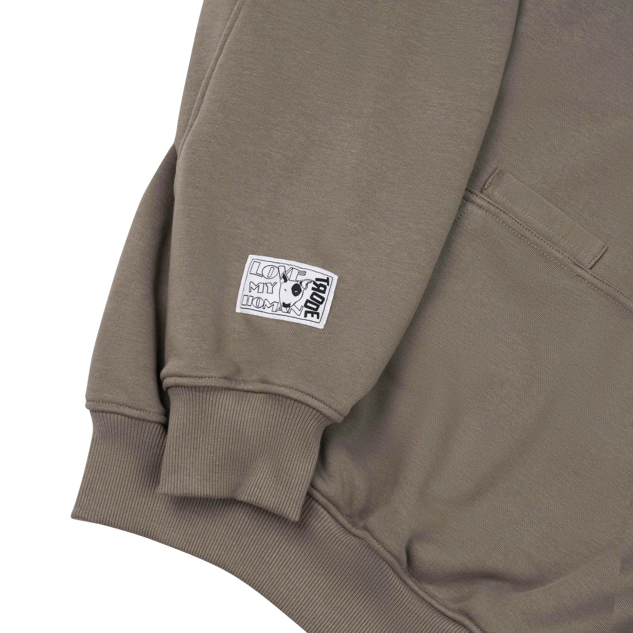 No Humans Allowed Graphic Batwing Hoodie