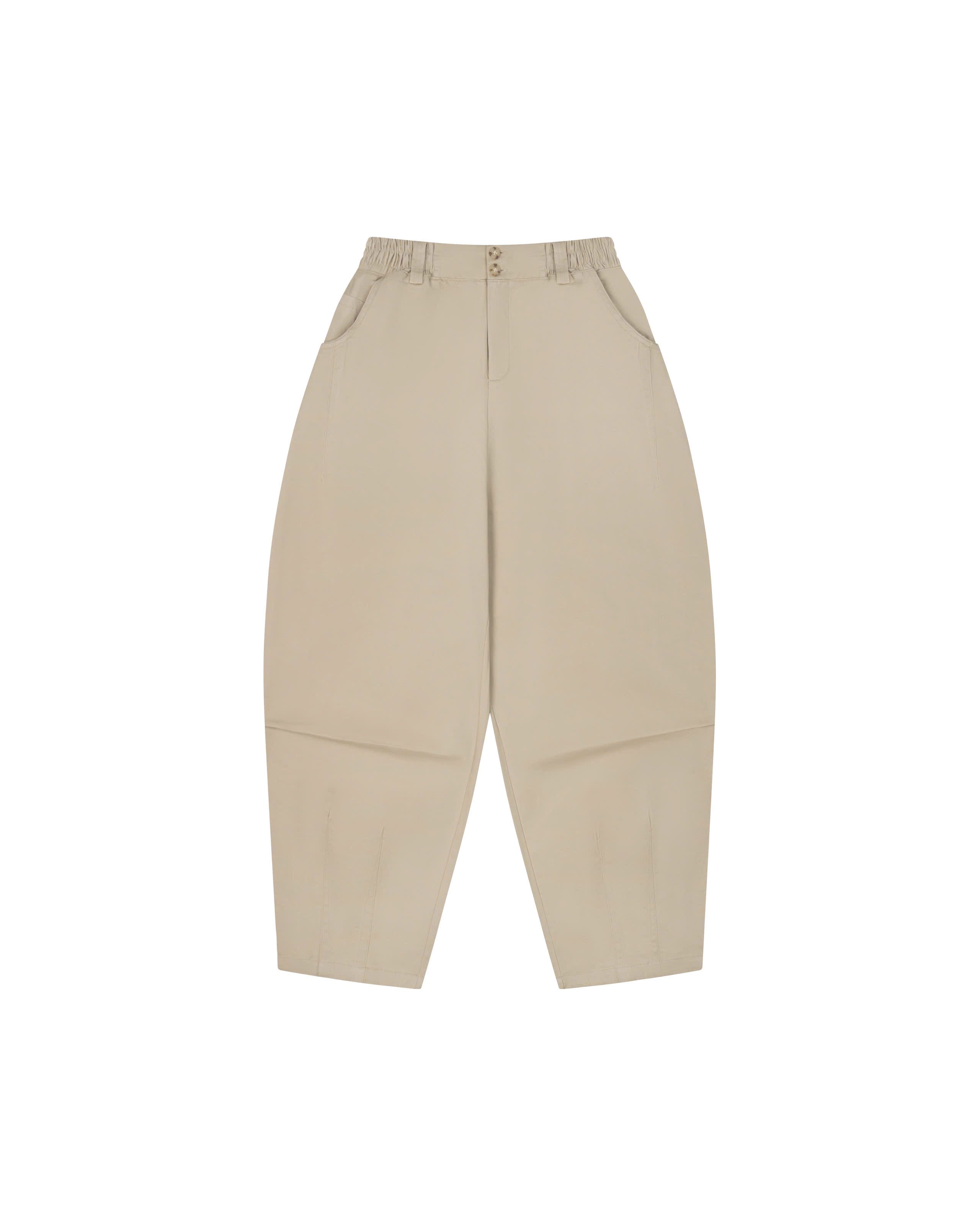 Balloon Fit Khaki Pants