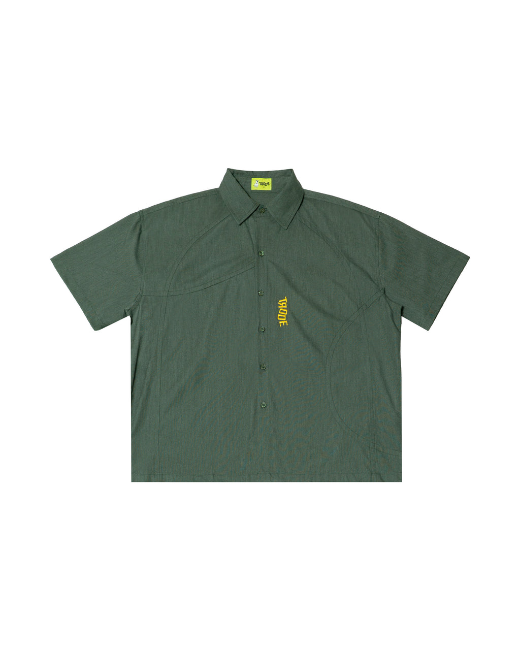 Pocket Cut-Out Short Sleeve Shirt