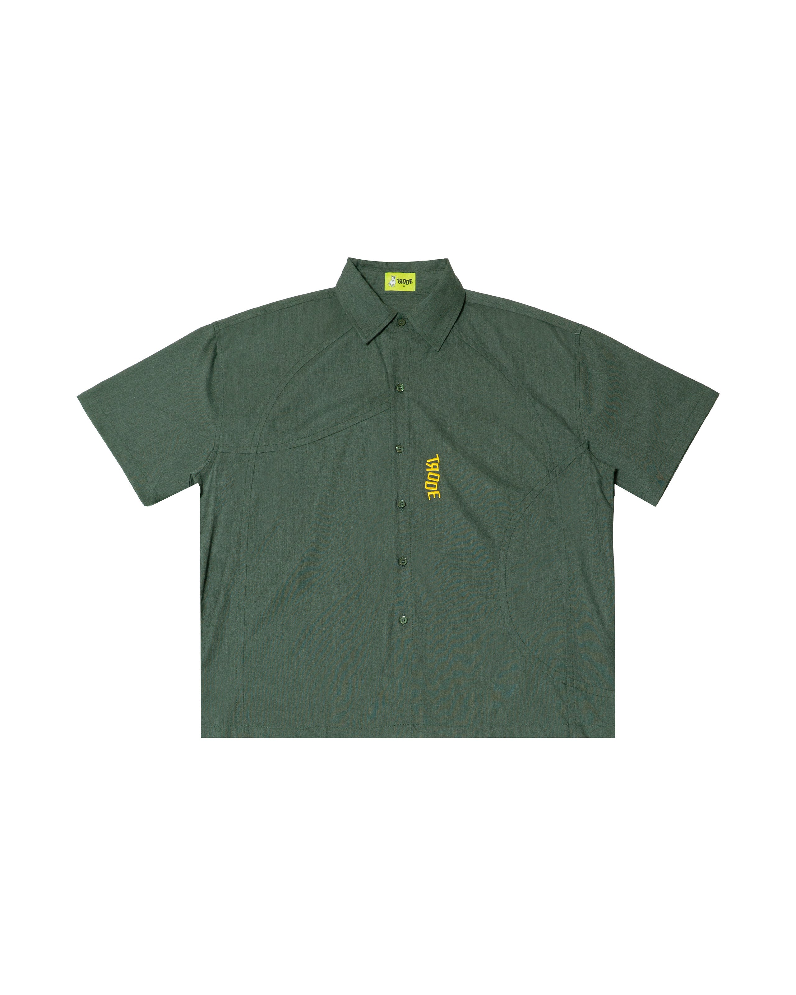 Pocket Cut-Out Short Sleeve Shirt