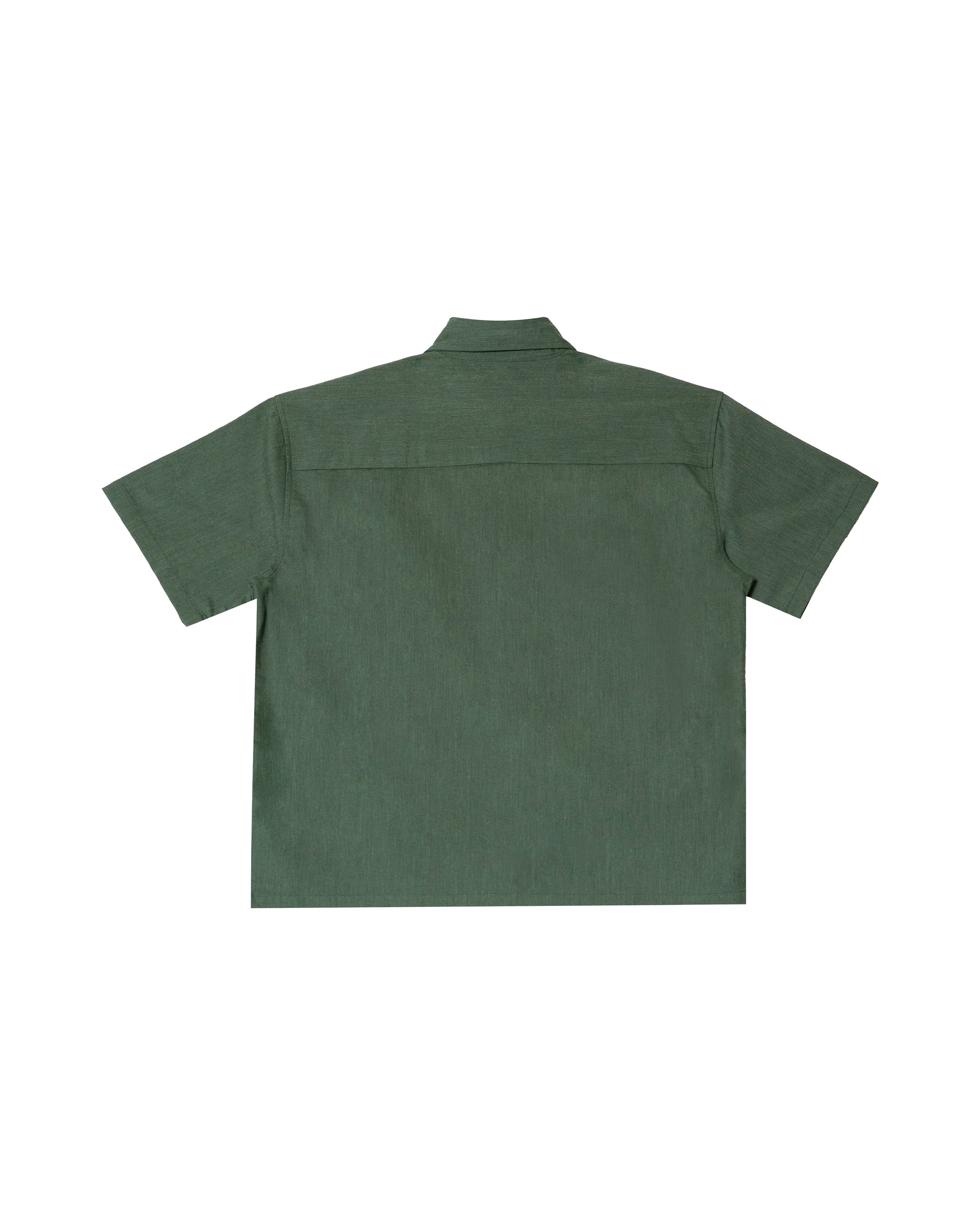 Pocket Cut-Out Short Sleeve Shirt