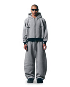 Padded Gear Zip Up Hoodie