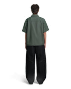 Pocket Cut-Out Short Sleeve Shirt