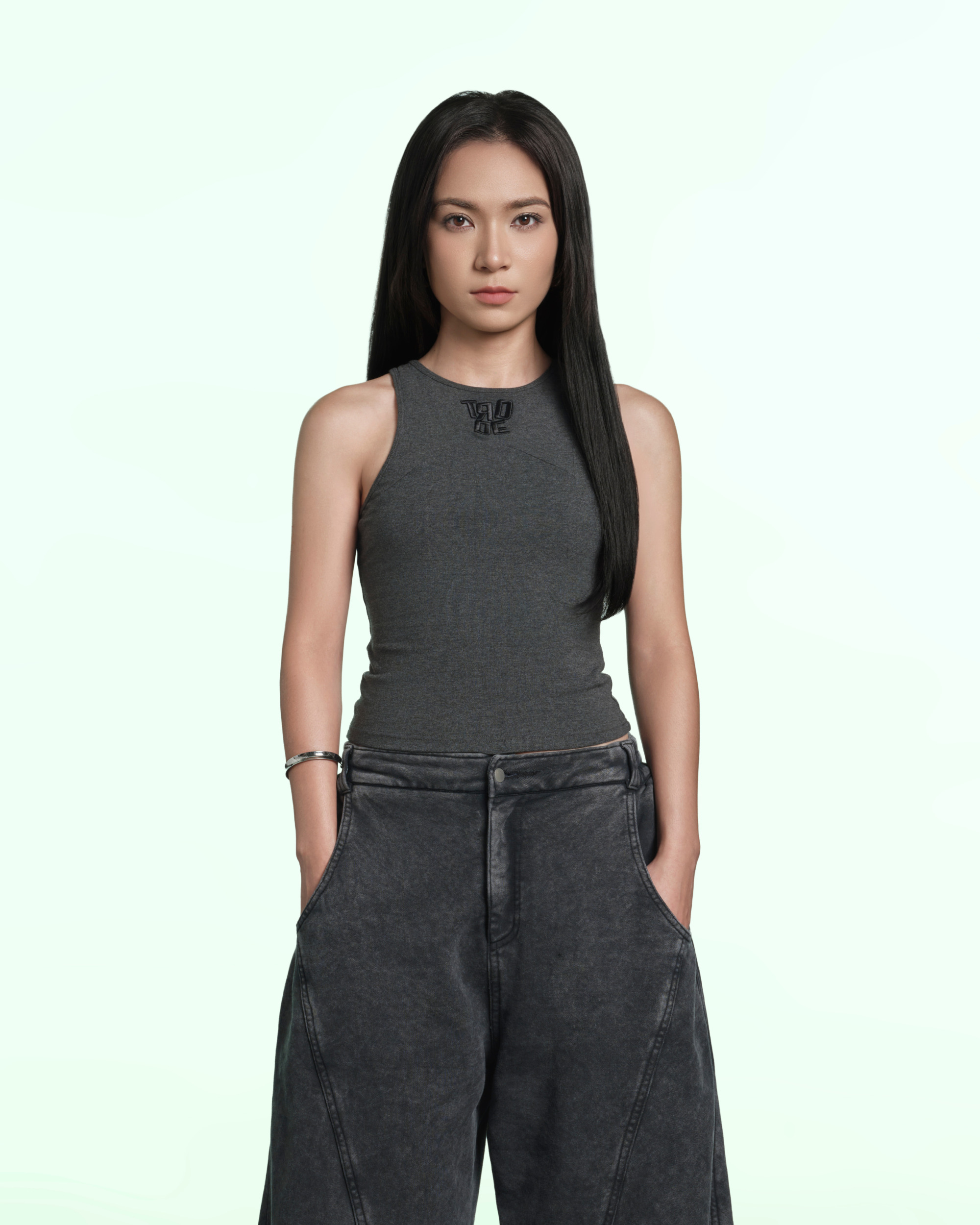 PLEATED BACK TANKTOP